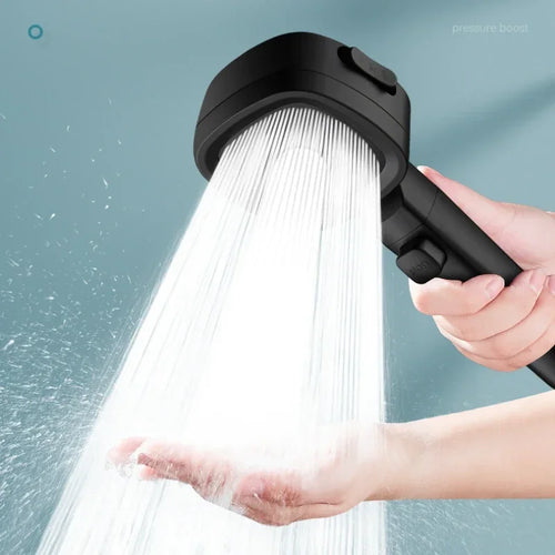 Ducha de Alta Presión con Ahorro de Agua – Cabezal de 3 Modos Ajustables con Botón de Pausa