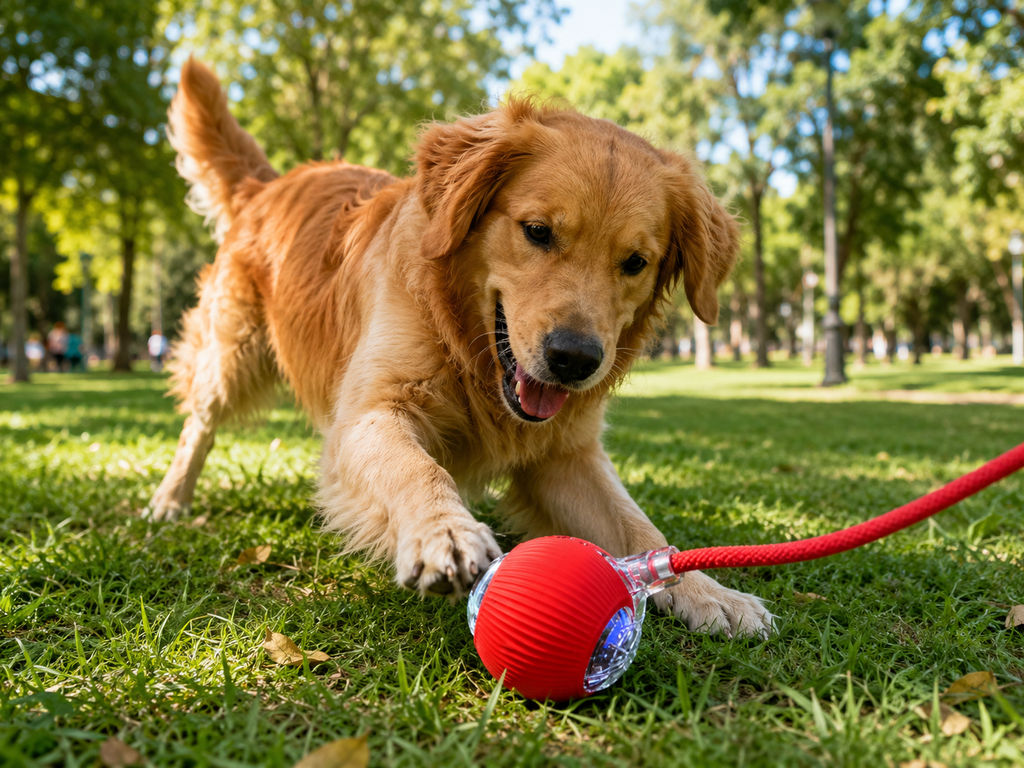 Pelota Interactiva Inteligente Recargable para Perros – Juguete Automático con Movimiento